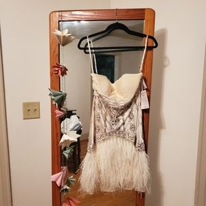 Sue Wong, vintage-inspired strapless dress